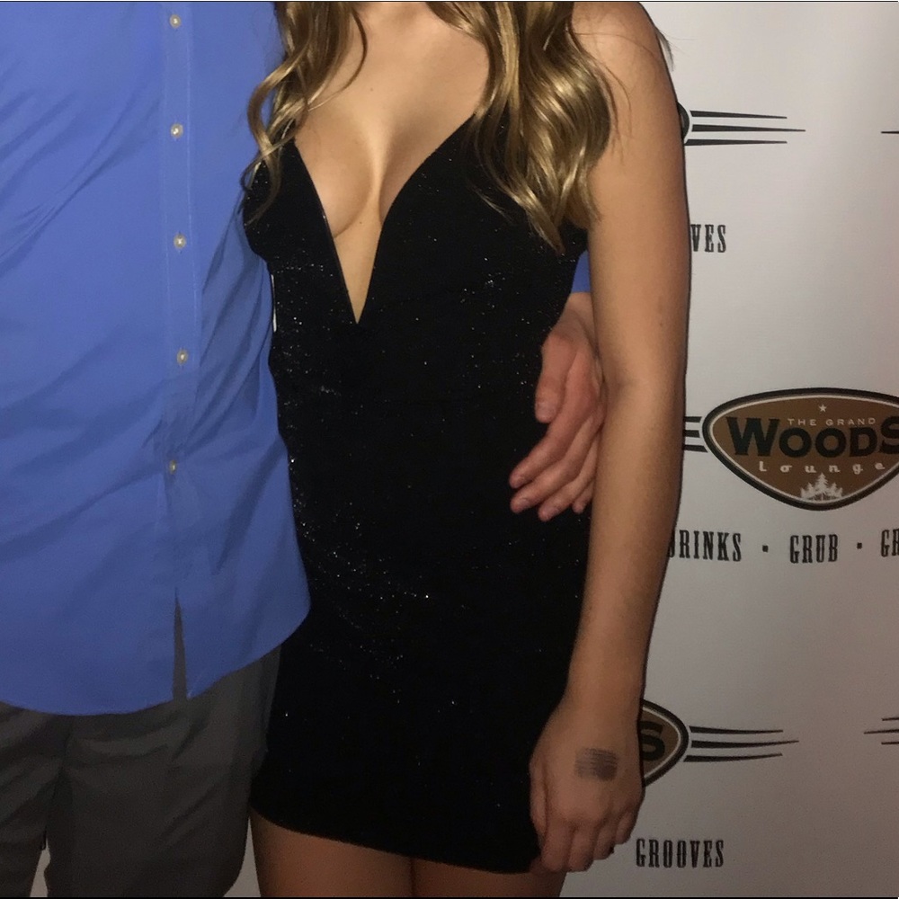 Black sparkly Love Culture dress